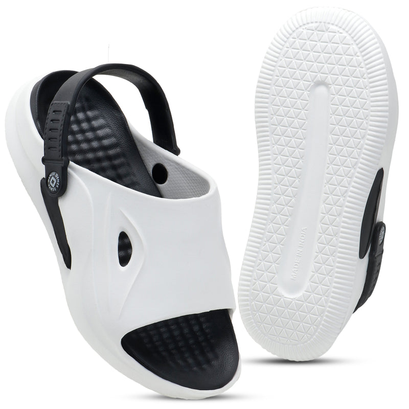 White & Black Comfort Clogs