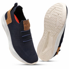 UrbanFlex Slip-On Sneakers (Navy Blue)