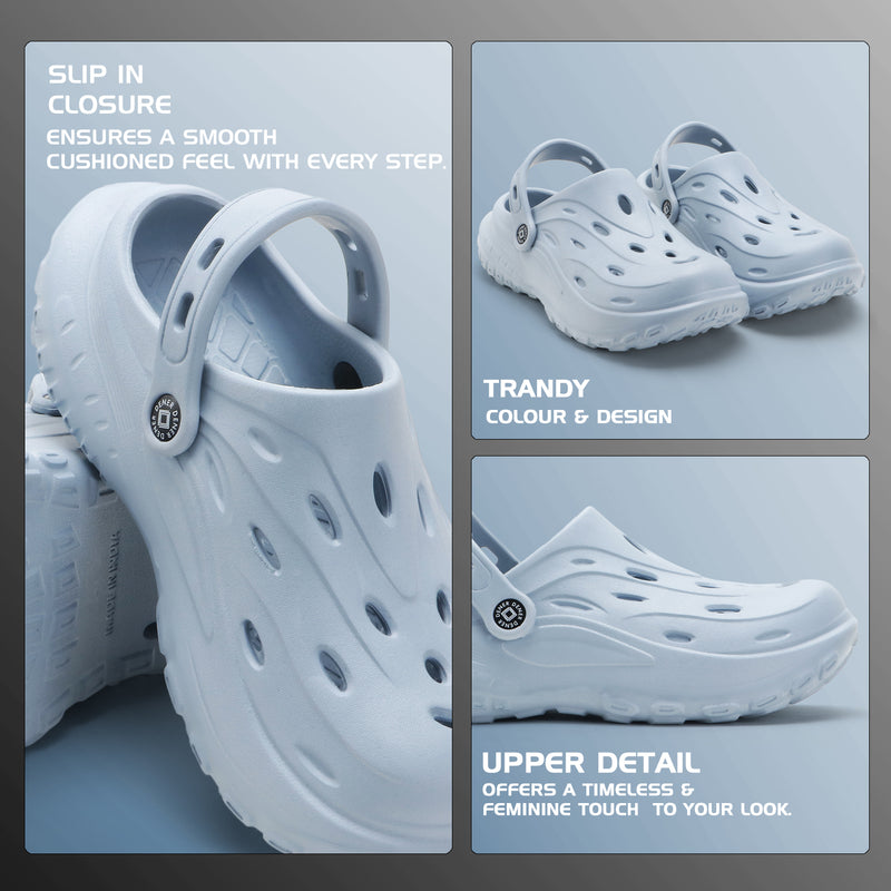 CloudGrip Sky Blue Clogs