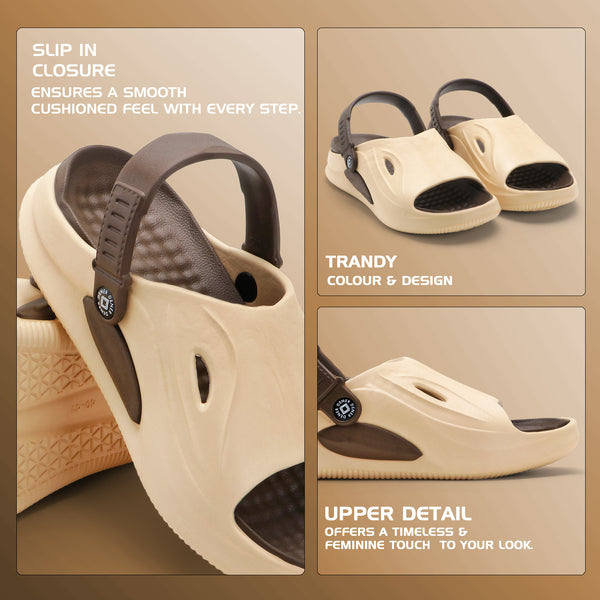SandEase Brown Comfort Clogs