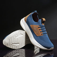 AeroKnit Casual Sneakers (Steel Blue)