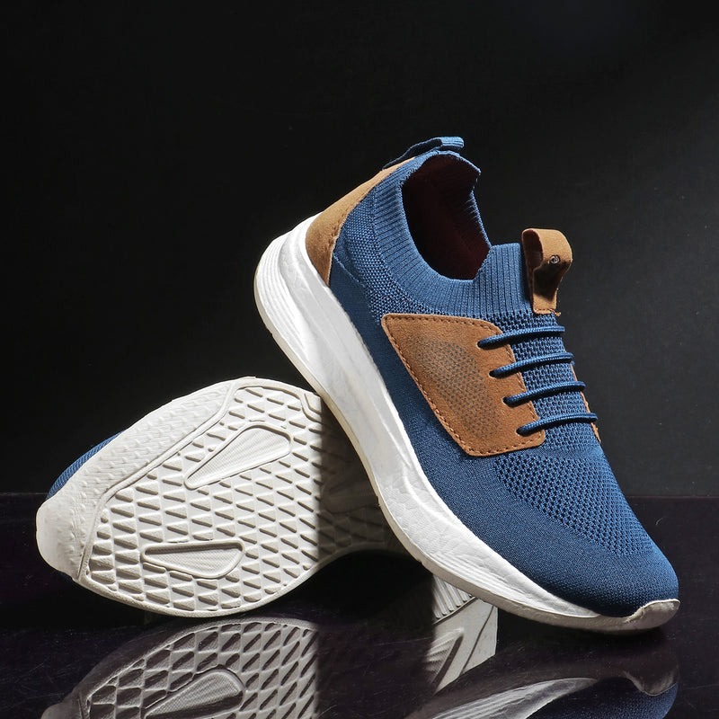 AeroKnit Casual Sneakers (Steel Blue)