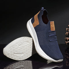 UrbanFlex Slip-On Sneakers (Navy Blue)