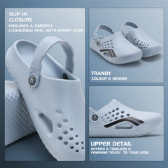 AquaCloud Sky Blue Clogs