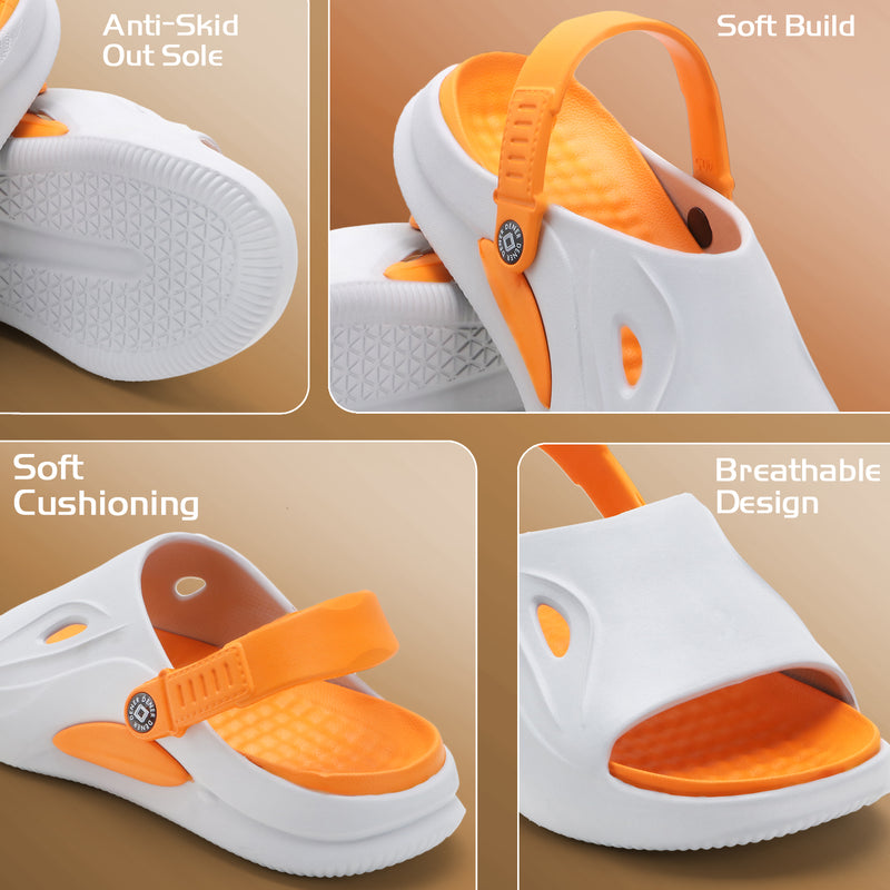 OrangePop White Comfort Clogs