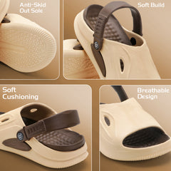 SandEase Brown Comfort Clogs
