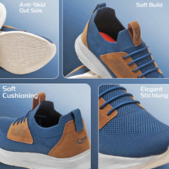 AeroKnit Casual Sneakers (Steel Blue)