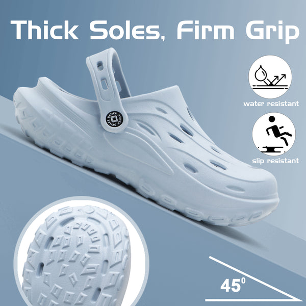 CloudGrip Sky Blue Clogs