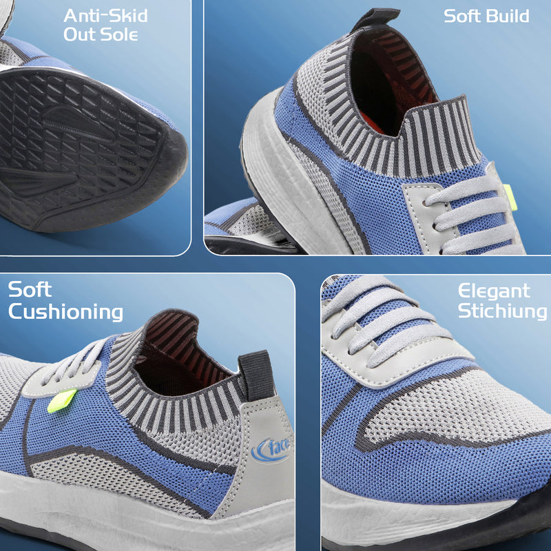 SwiftStride Sports Shoes (Sky Blue)
