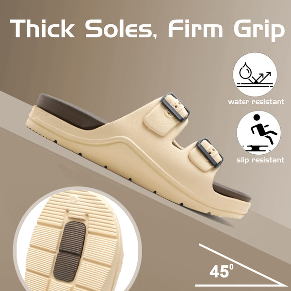 SandBuckle Beige Comfort Slides
