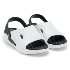 White & Black Comfort Clogs