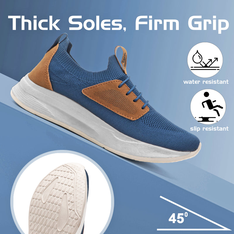 AeroKnit Casual Sneakers (Steel Blue)