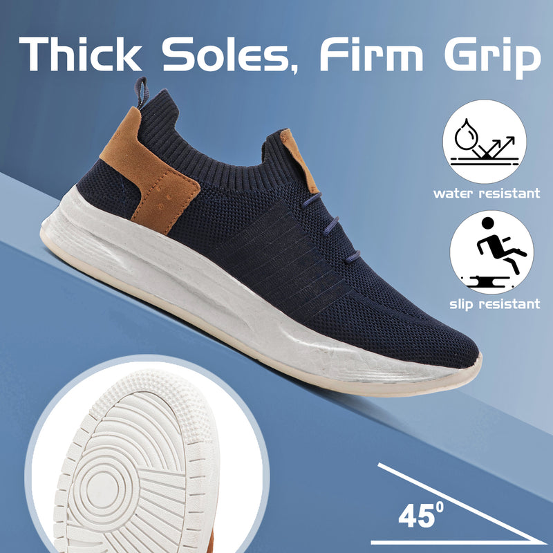 UrbanFlex Slip-On Sneakers (Navy Blue)