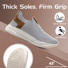 UrbanFlex Slip-On Sneakers (Grey)
