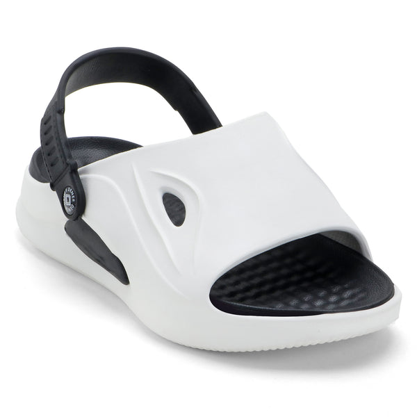 White & Black Comfort Clogs