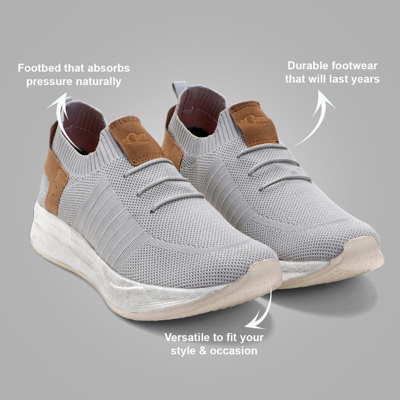 UrbanFlex Slip-On Sneakers (Grey)