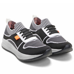 SwiftStride Sports Shoes (Black & Grey)