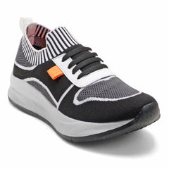 SwiftStride Sports Shoes (Black & Grey)
