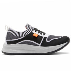 SwiftStride Sports Shoes (Black & Grey)