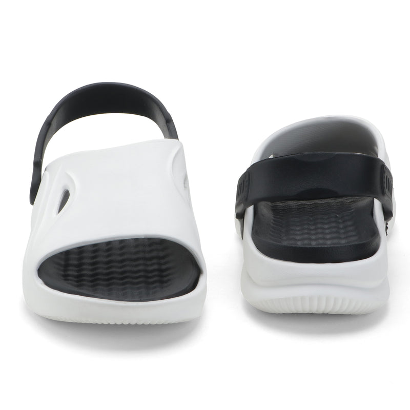 White & Black Comfort Clogs