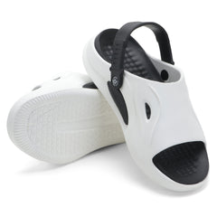 White & Black Comfort Clogs