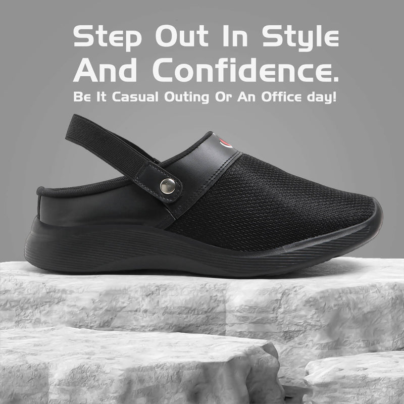 Vistara 07 Black Summer Clog Shoes